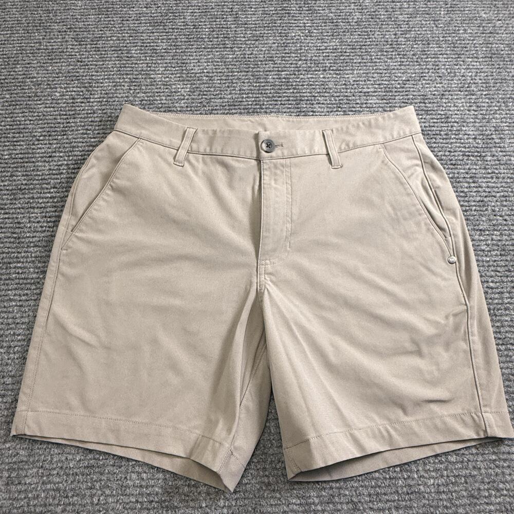Vuori Shorts Mens Small Beige 6 In Inseam Stretch Golf Chino Athletic Casual